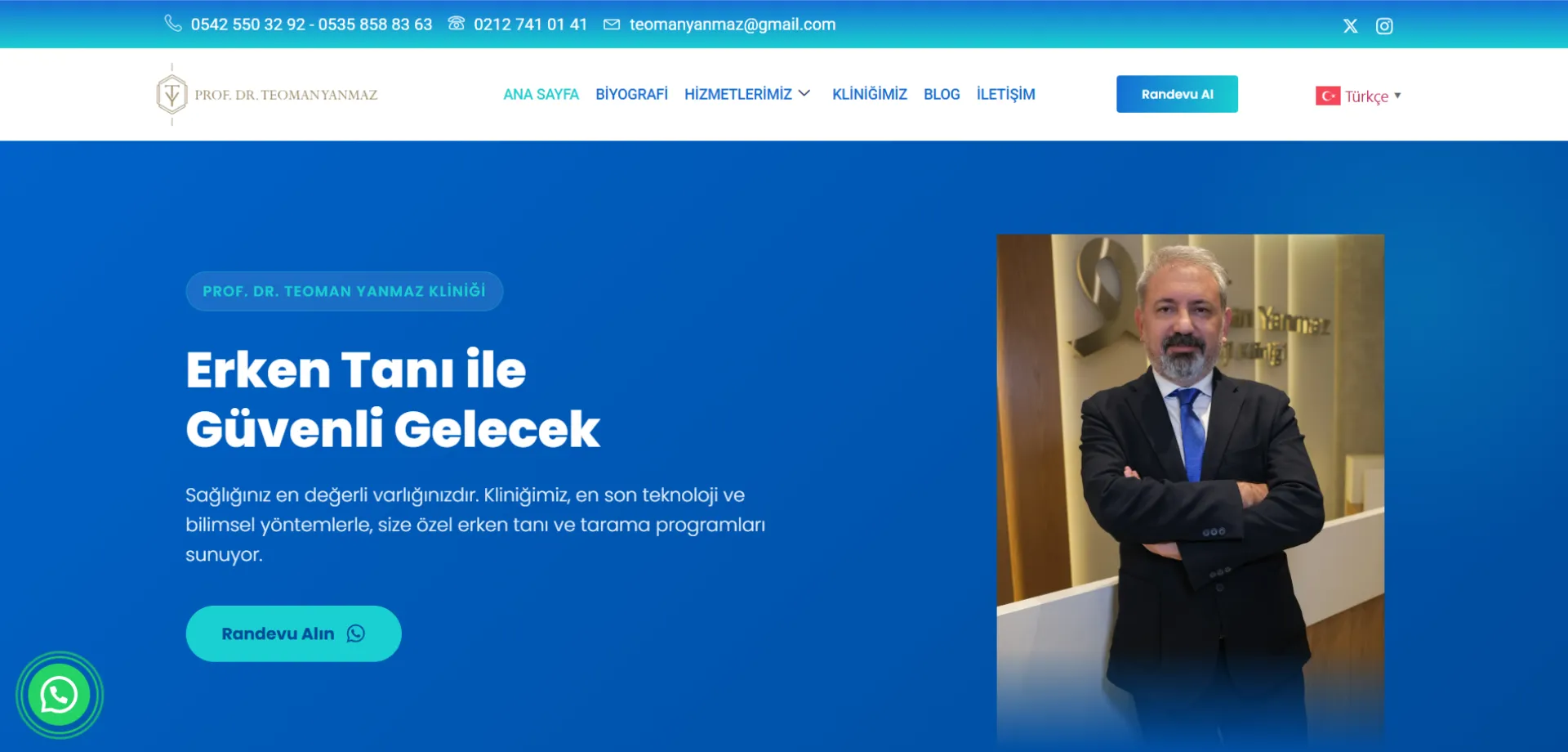Prof. Dr. Teoman Yanmaz Web Sitesi