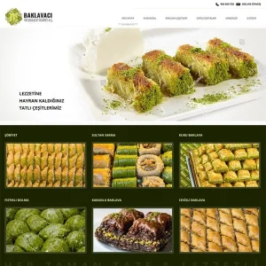 Baklavacı web site
